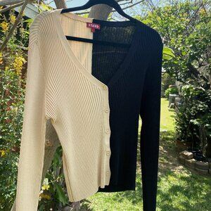 STAUD CARGO SWEATER BUFF BLACK